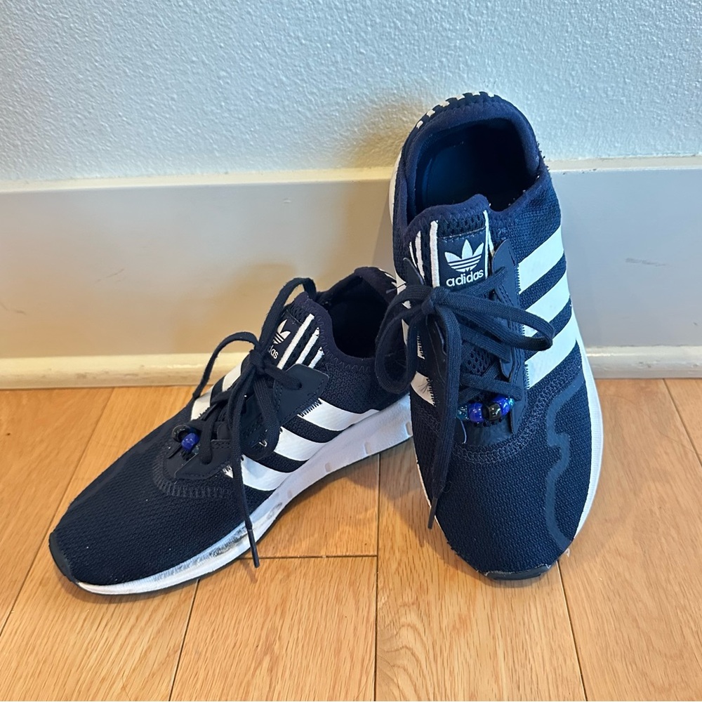 Adidas Swift Run Navy Blue Sneakers Size 3Y